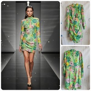 All That Glitters Mini Dress in CloverAlice McCall